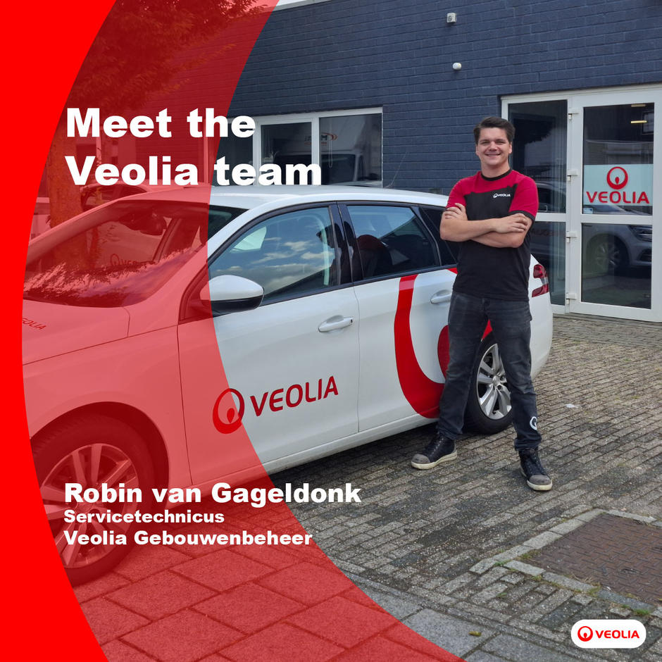 Robin is servicetechnicus bij Veolia Nederland